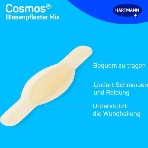 Cosmos ® Blasenpflaster Mix 3 Größen, 6 St- Blasenpflaster