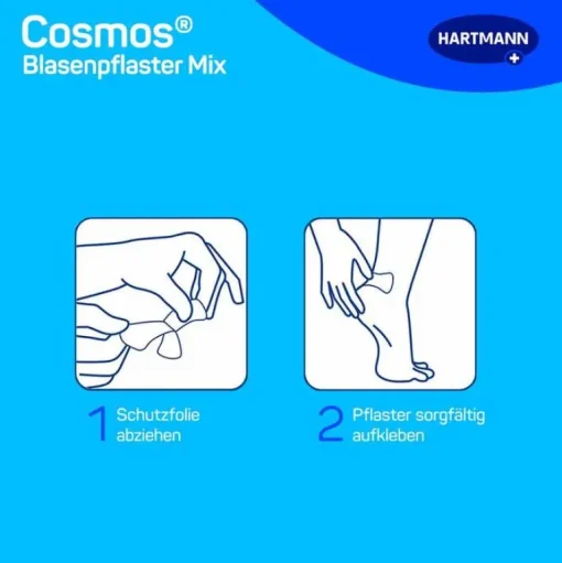 Cosmos ® Blasenpflaster Mix 3 Größen, 6 St- Blasenpflaster