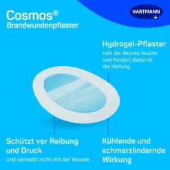 Cosmos ® Brandwundenpflaster 68 mm x 43 mm steril, 8 St- Sterilpflaster|Spezialpflaster