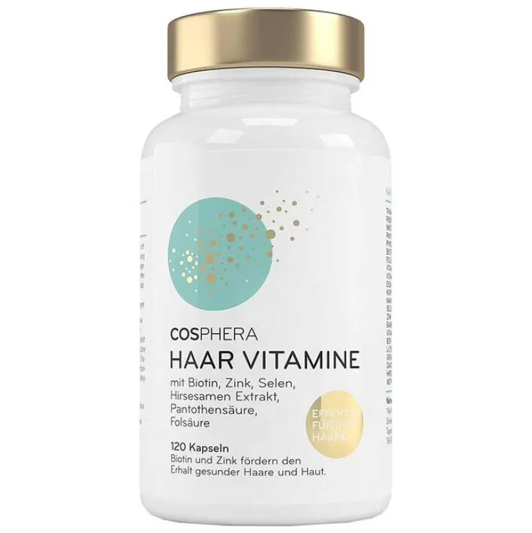 Haar-Vitamine mit Hirse Kapseln, 120 St^Cosphera Best