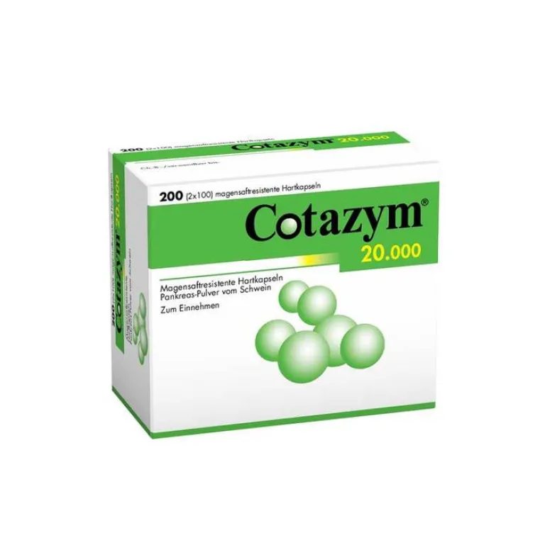 Cotazym 20.000 Pellets magensaftresistente Kapseln, 200 St- Verdauung
