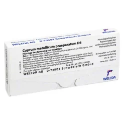 Weleda Cuprum metallicum praeparatum D 6 Ampullen, 8X1 ml- Herz, Kreislauf & Venen