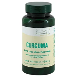Kurkuma Kapseln-Curcuma 200 mg Bios Kapseln, 100 St