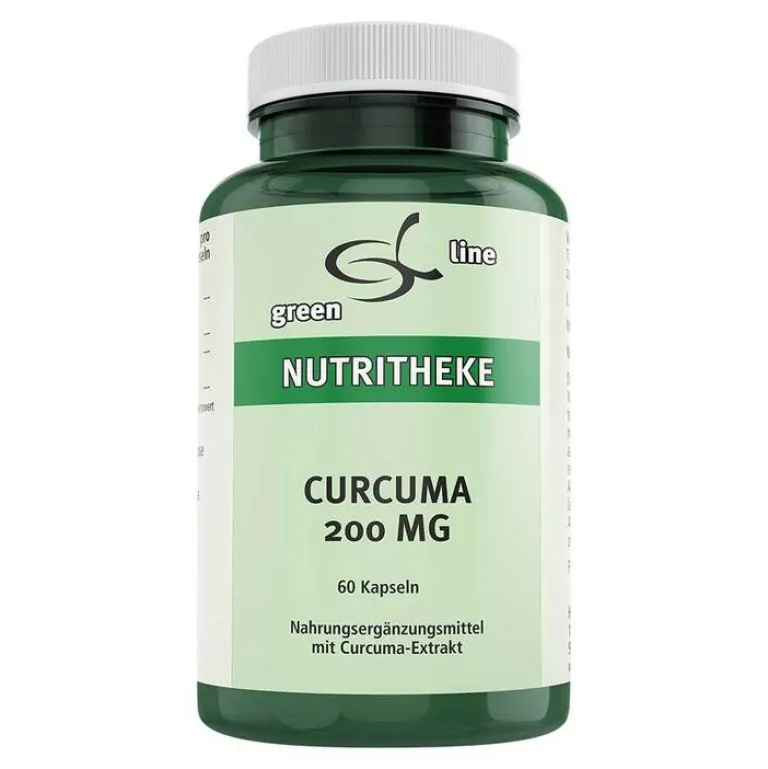 Curcuma 200 mg Kapseln, 60 St^Green line Nutritheke Outlet