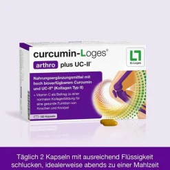 Dr. Loges Curcumin-Loges arthro plus UC-II Kapseln, 120 St- Kurkuma Kapseln
