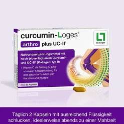 Curcumin-Loges arthro plus UC-II Kapseln, 60 St^Dr. Loges
