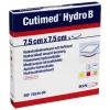 Cutimed Hydro B Hydrok.Ver.7,5x7,5cm mit Haftrand, 5 St- Sterile Kompressen
