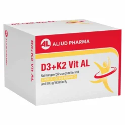 Aliud Pharma D3 + K2 Vit AL 2000 I.E. / 80 µg Kapseln, 90 St- Vitamin K|Vitamin D (Colecalciferol)