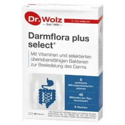 Dr. Wolz Bakterienkulturen-Darmflora plus select Kapseln, 40 St