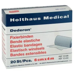 Dederon Haft- & Fixierbinden|Binden & Verbände-Fixierbinden 4 m x 6, 20 St