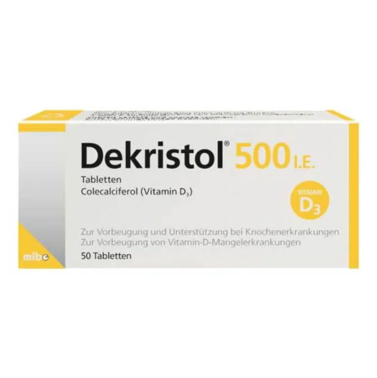 Dekristol 500 I.E. Tabletten, 50 St- Vitamin D (Colecalciferol)