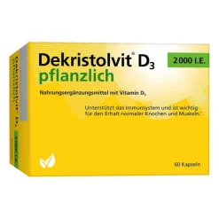 Dekristolvit D3 2000 I.E. pflanzlich Kapseln, 60 St- Vitamin D (Colecalciferol)
