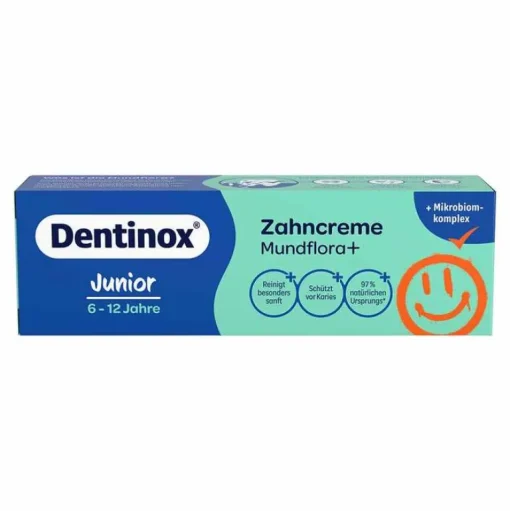 Dentinox Zahnpasta & Zahncreme|Für Kinder-Zahncreme Mundflora Junior, 75 ml