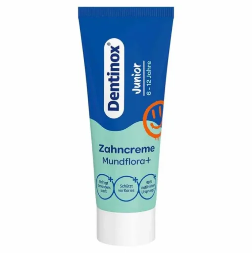 Dentinox Zahnpasta & Zahncreme|Für Kinder-Zahncreme Mundflora Junior, 75 ml