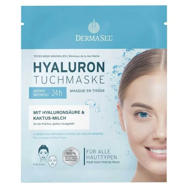Dermasel Hyaluron Tuchmaske, 1 St- Gesichtsmasken Für Ein Gepflegtes Hautbild