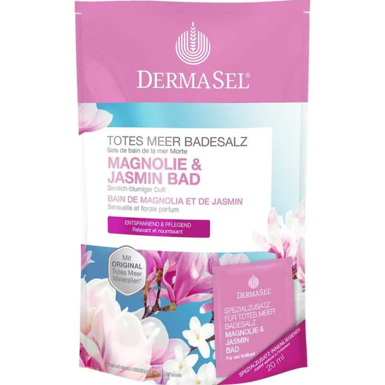 Dermasel Badesalz-Totes Meer Badesalz Magnolie & Jasmin, 1 P