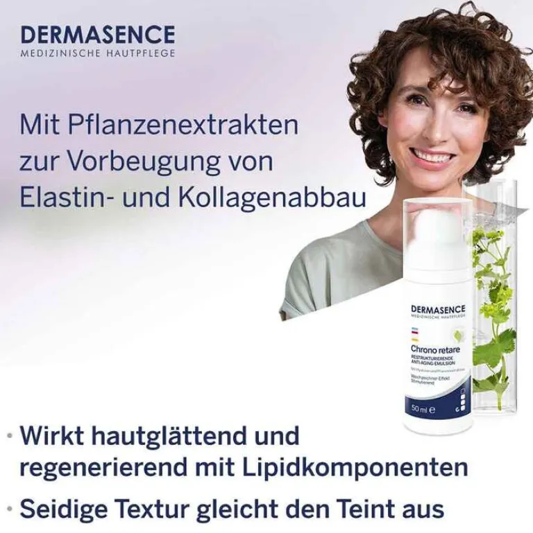 Dermasence Anti-Aging|Tagespflege-Chrono retare restrukturierende Anti-Aging-Emulsion, 50 ml