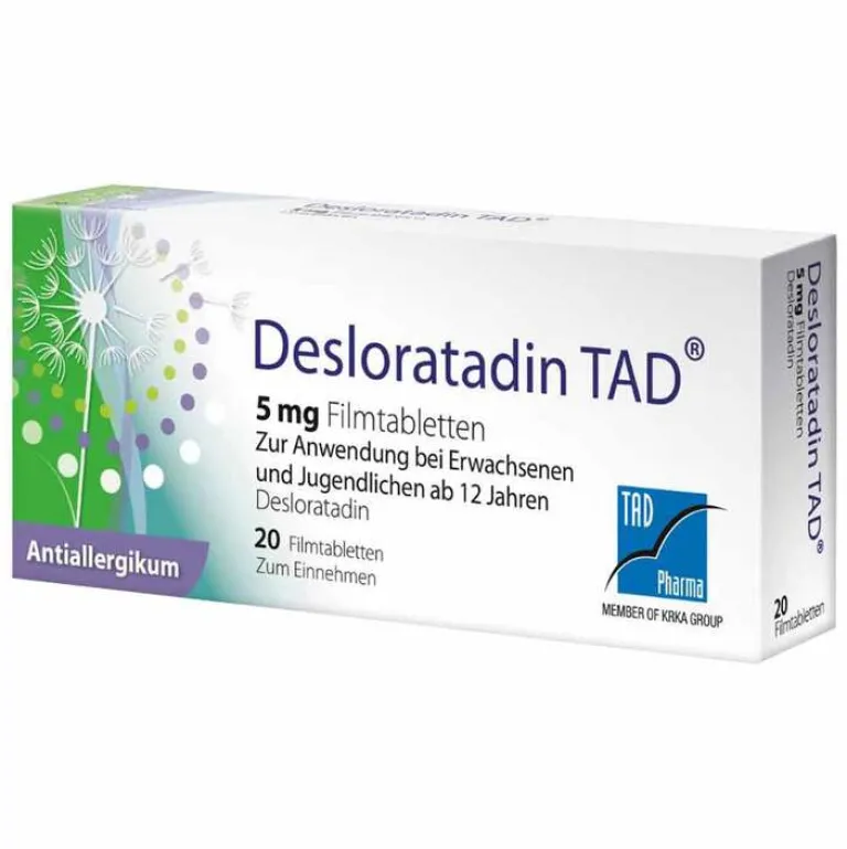TAD Deslorain ® 5 mg Filmtabletten, 20 St- Desloratadin|Allergie Tabletten