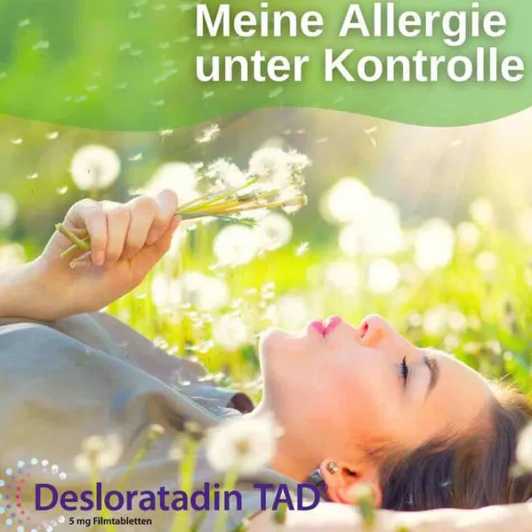 TAD Deslorain ® 5 mg Filmtabletten, 20 St- Desloratadin|Allergie Tabletten
