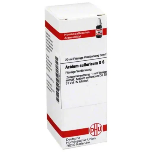 Acidum sulfuricum D 6 Dilution, 20 ml^DHU Online