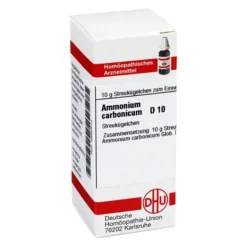 DHU Ammonium carbonicum D 10 Globuli, 10 g- A|A