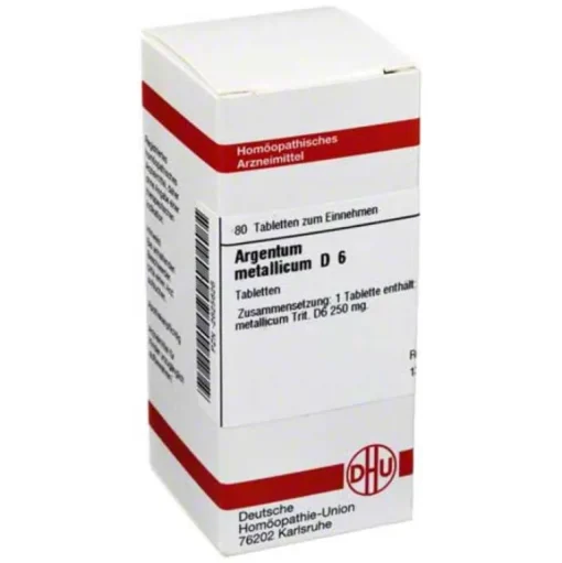 DHU Argentum metallicum D 6 Tabletten, 80 St- A