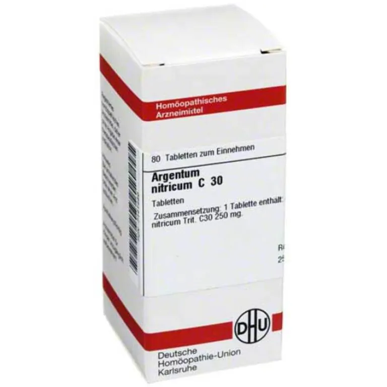DHU Argentum nitricum C 30 Tabletten, 80 St- A