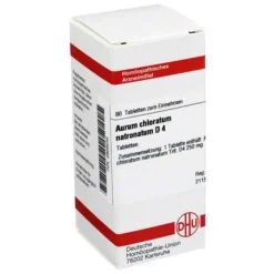 DHU Aurum chloratum natronatum D 4 Tabletten, 80 St- A