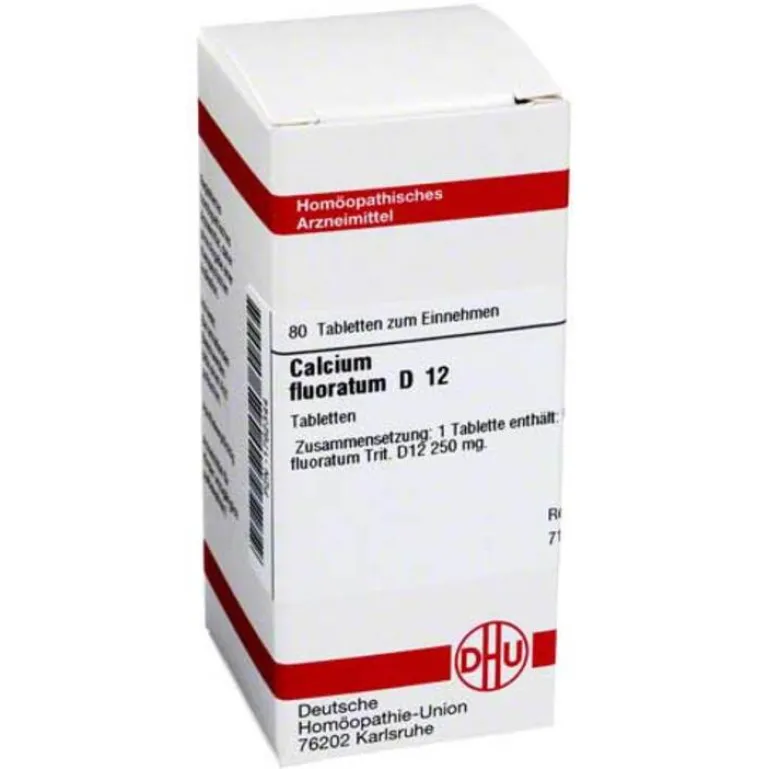 DHU Schüßler-Salze DHU Calcium fluoratum D 12 Tabletten, 80 St- Salze 1-12|C