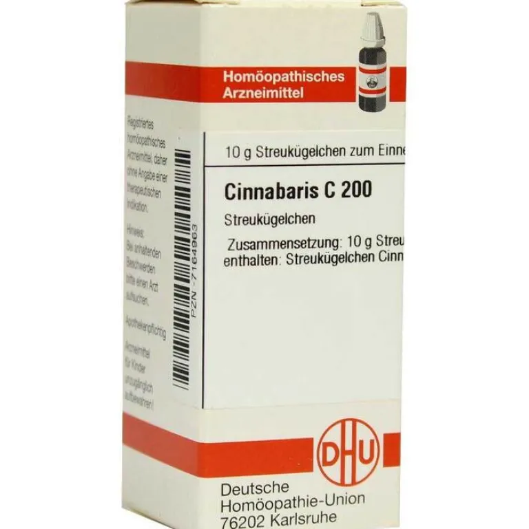 DHU Cinnabaris C 200 Globuli, 10 g- C|C