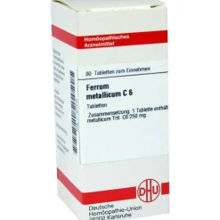 F-DHU Ferrum metallicum C 6 Tabletten, 80 St