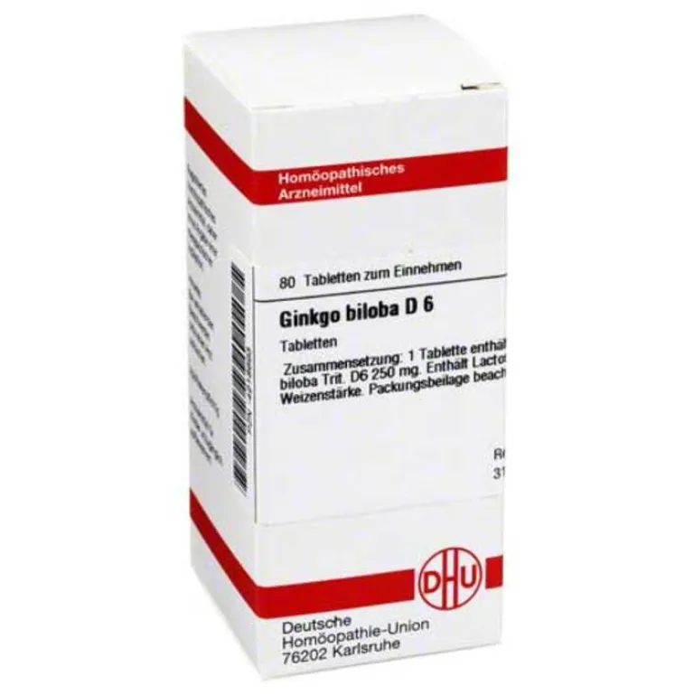 DHU Ginkgo biloba D 6 Tabletten, 80 St^ Clearance