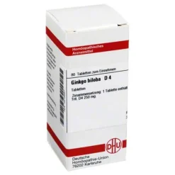 G-DHU Ginkgo biloba D 4 Tabletten, 80 St