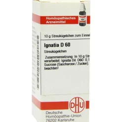 DHU Ignatia D 60 Globuli, 10 g^ Hot