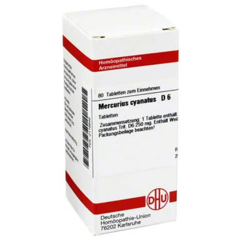 DHU M-Mercurius cyanatus D 6 Tabletten, 80 St