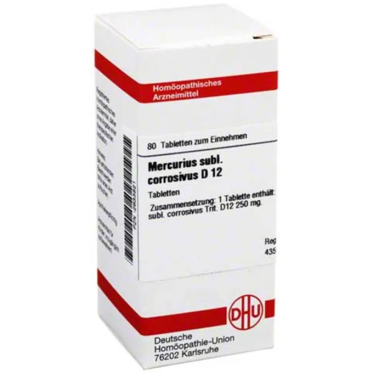 DHU Mercurius sublimatus corrosivus D 12 Tabletten, 80 St- M