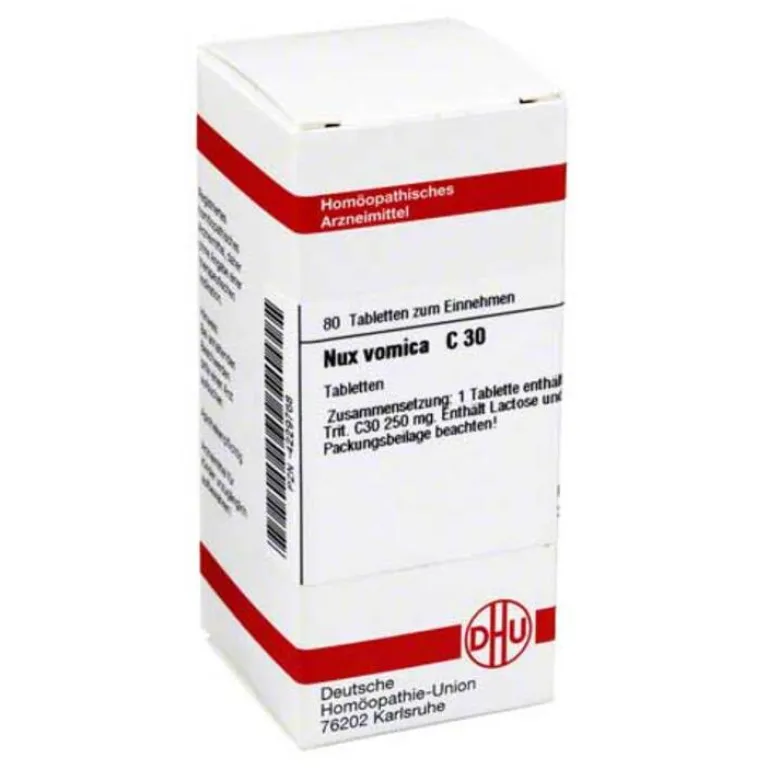 DHU Nux vomica C 30 Tabletten, 80 St- N