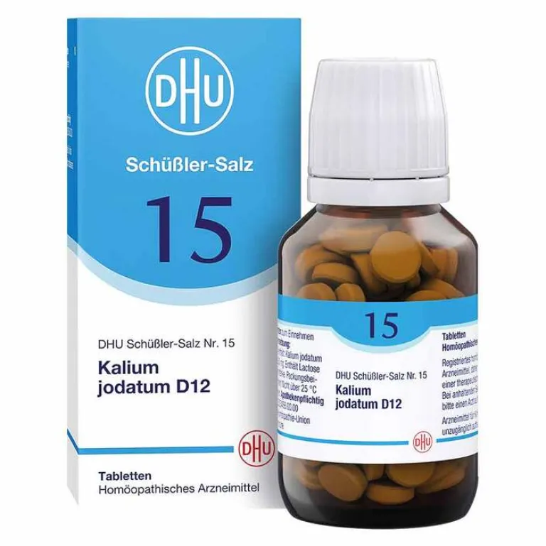 DHU Schüßler-Salze Salze 13-24|D 12-DHU Schüßler-Salz Nr. 15 Kalium jodatum D12 Tabletten, 200 St