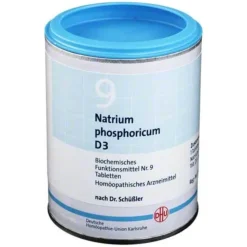DHU Schüßler-Salz Nr. 9 Natrium phosphoricum D3 Tabletten, 1000 St^DHU Schüßler-Salze Hot