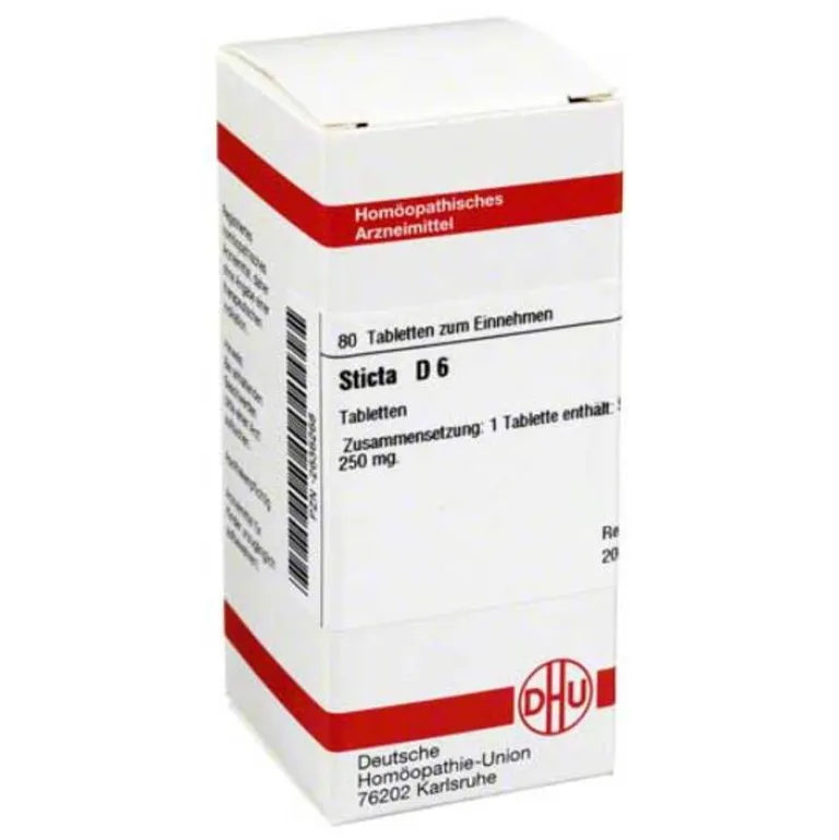 S-DHU Sticta D 6 Tabletten, 80 St