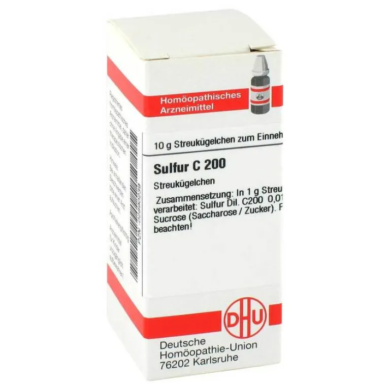 Sulfur C 200 Globuli, 10 g^DHU Clearance