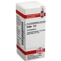 DHU S|S-Sulfur D 6 Globuli, 10 g