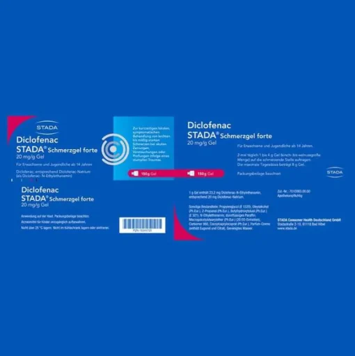 Stada Diclofenac ® Schmerzgel forte 20 mg/g Gel, 150 g- Diclofenac