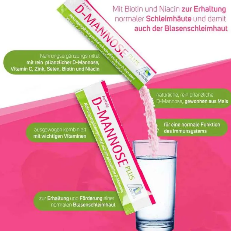 D-Mannose Plus 2000 mg Sticks, 30X2.47 g^Avitale Best