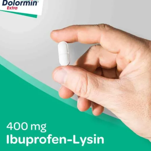 Dolormin Regelschmerzen Tabletten|Kopfschmerztabletten-® Extra mit 400 mg Ibuprofen bei Schmerzen, 50 St