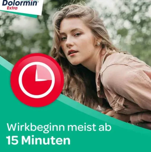 Dolormin Regelschmerzen Tabletten|Kopfschmerztabletten-® Extra mit 400 mg Ibuprofen bei Schmerzen, 50 St