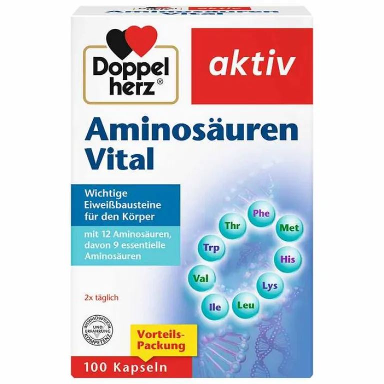 Doppelherz Aminosäuren-Aminosäuren Vital Kapseln, 100 St