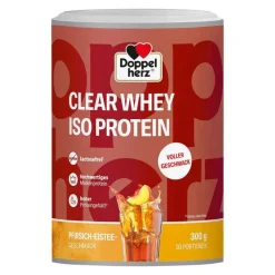 Doppelherz Clear Whey Iso Protein Pfirsich-Eistee, 300 g- Eiweiß