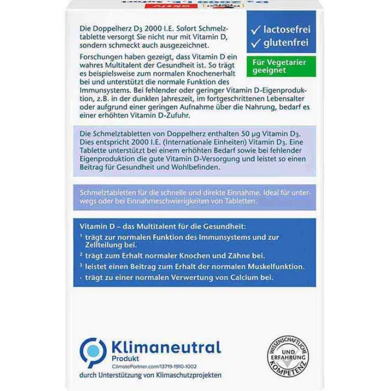 D3 2000 I.E. Sofort Schmelztabletten, 30 St^Doppelherz Sale
