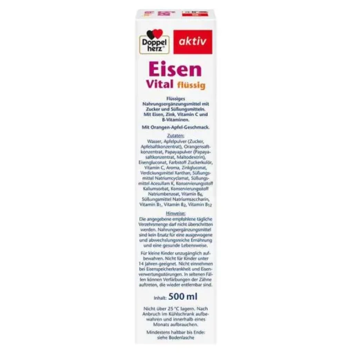 Doppelherz Eisen Vital Tonikum, 500 ml- Eisenversorgung